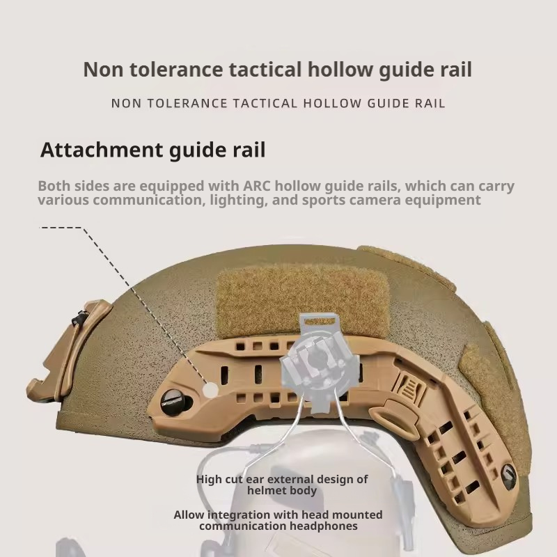USMC ECH High-Cut Tactical Helmet | UHMW-PE Combat Protective Helmet
