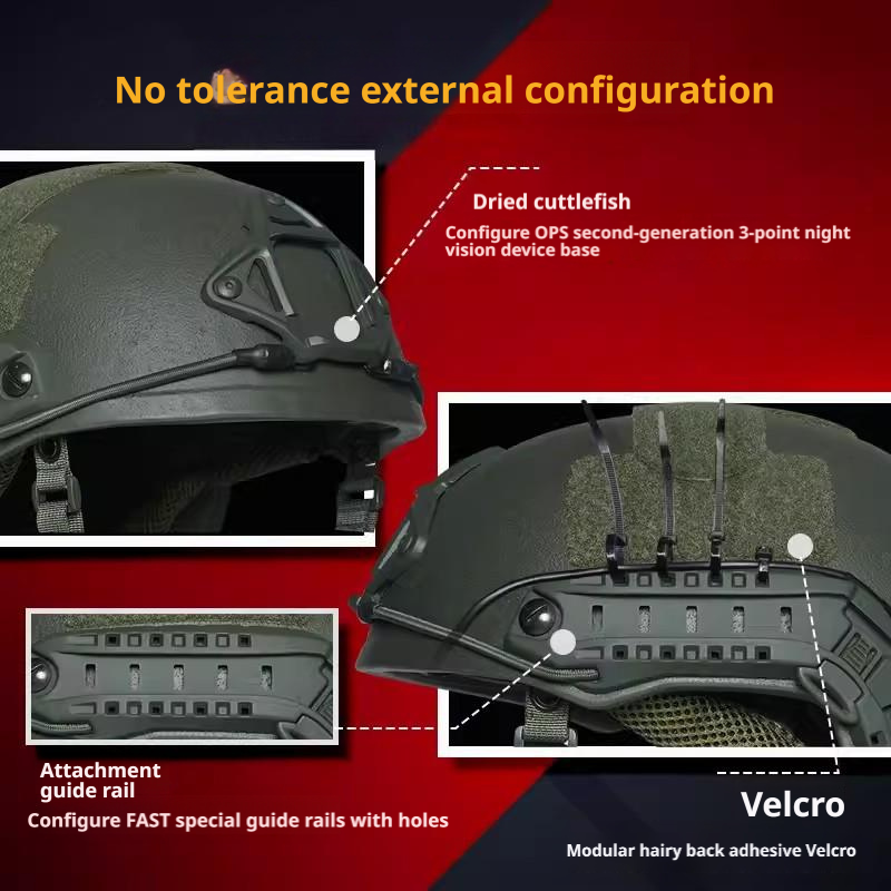 FAST LE High-Cut NIJ IIIA UHMW-PE Ballistic Helmet | Team Wendy Suspension