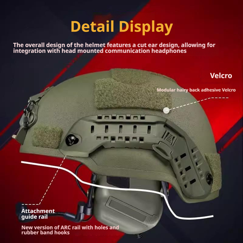 MICH2002 Mid-Cut NIJ IIIA Aramid Ballistic Helmet | Team Wendy