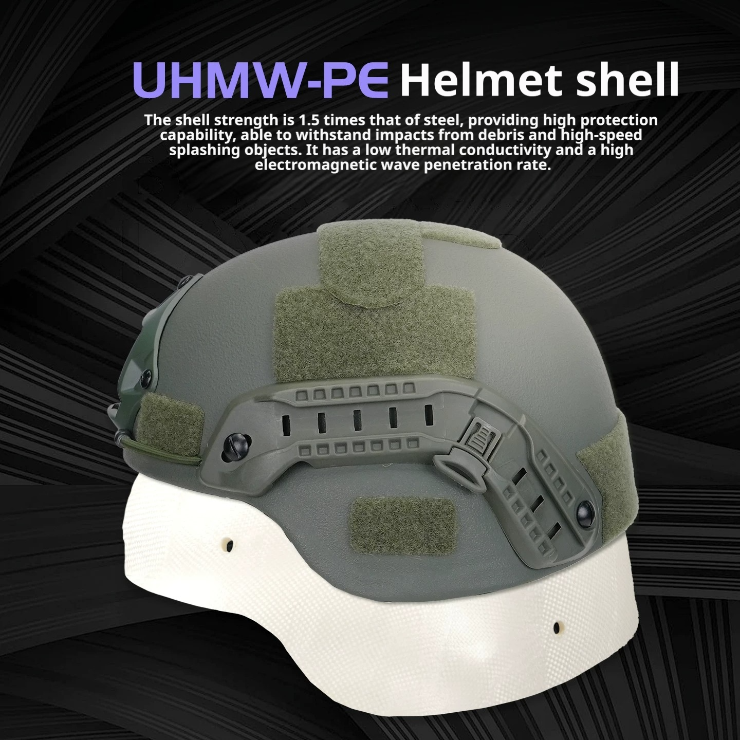 MICH2000 Ballistic Helmet | NIJ IIIA Rated | UHMW-PE Low-Cut Tactical Helmet