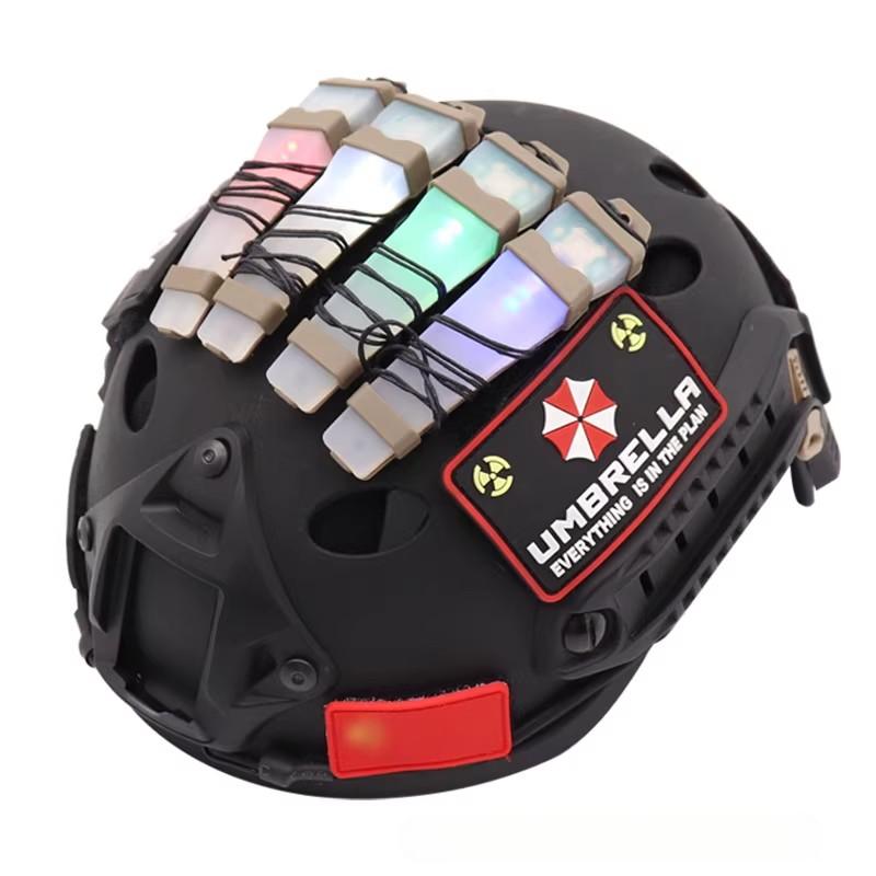 Tactical Helmet IFF Signal Light | Silicone, Steady & Strobe