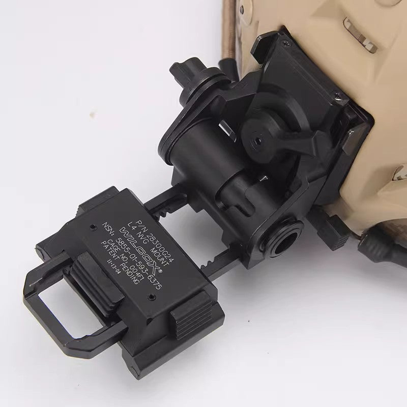 L4-G24 Tactical Helmet NVG Mount | Alloy or ABS, PVS Compatible
