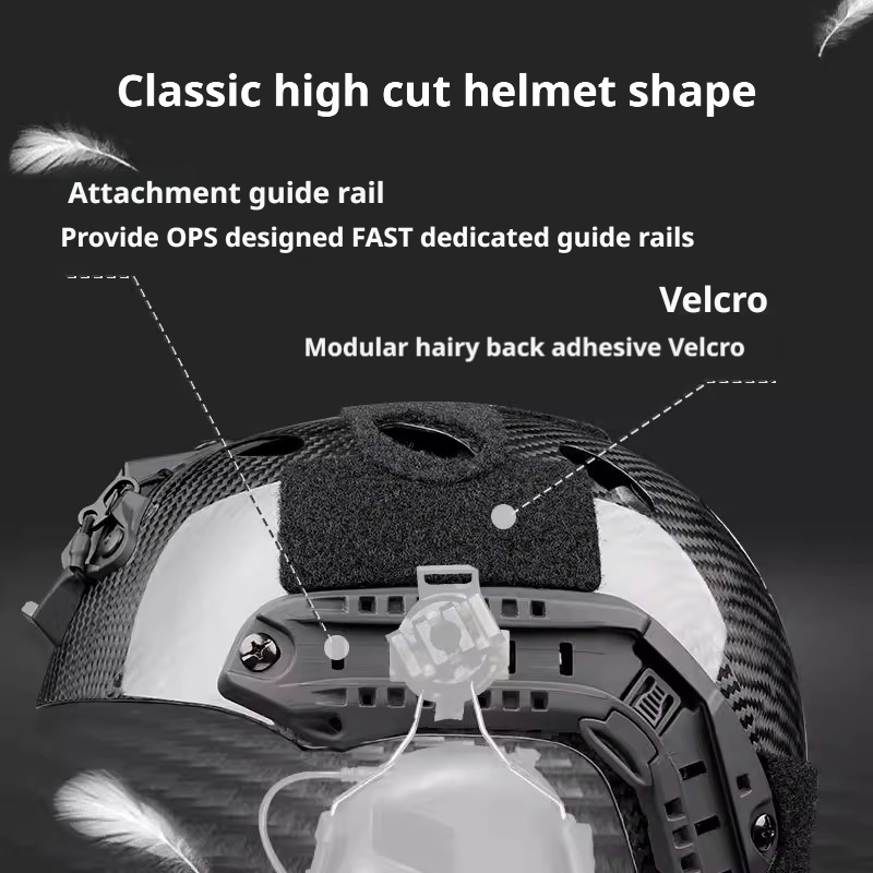 FAST Lightweight Carbon Fiber Helmet, Wendy Liner Suspension for Skiing & Cycling Protection