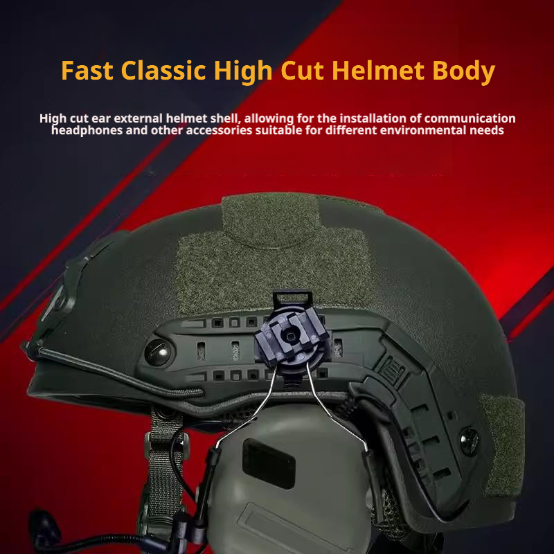 FAST LE High-Cut NIJ IIIA UHMW-PE Ballistic Helmet | Team Wendy Suspension