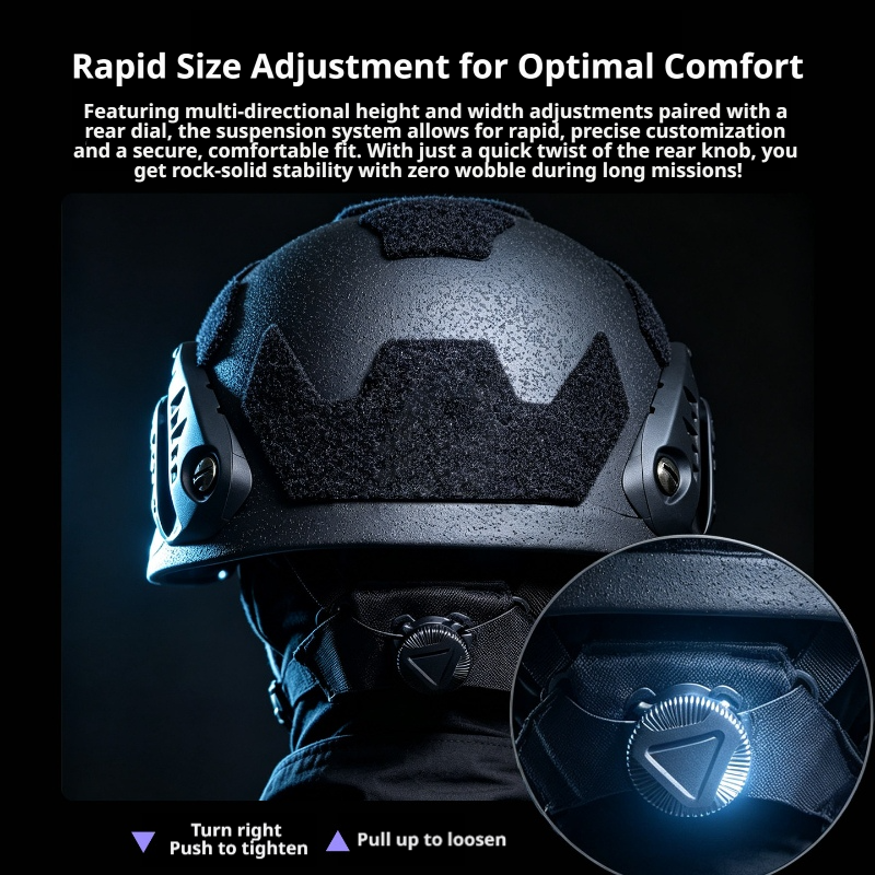 RF1 Anti-AK47 Ballistic Helmet | UHMW-PE | MICH 2000 / 2001 / 2002 & FAST