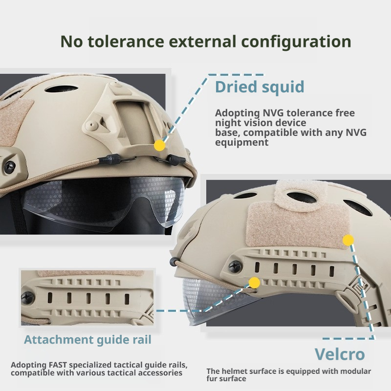 FAST Goggle Version Kids Tactical Helmet - Outdoor Cycling & Sports Protective Safety Helmet