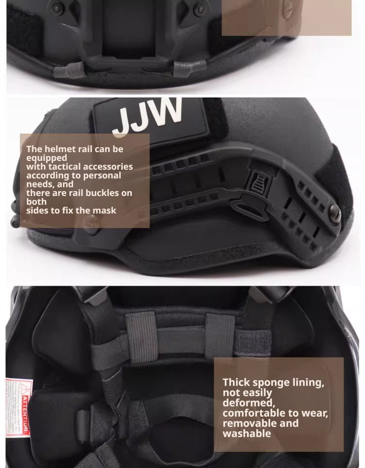 MICH2002 Fiberglass Anti-Riot Tactical Helmet - Field Exercise, Training & Adventure Gear