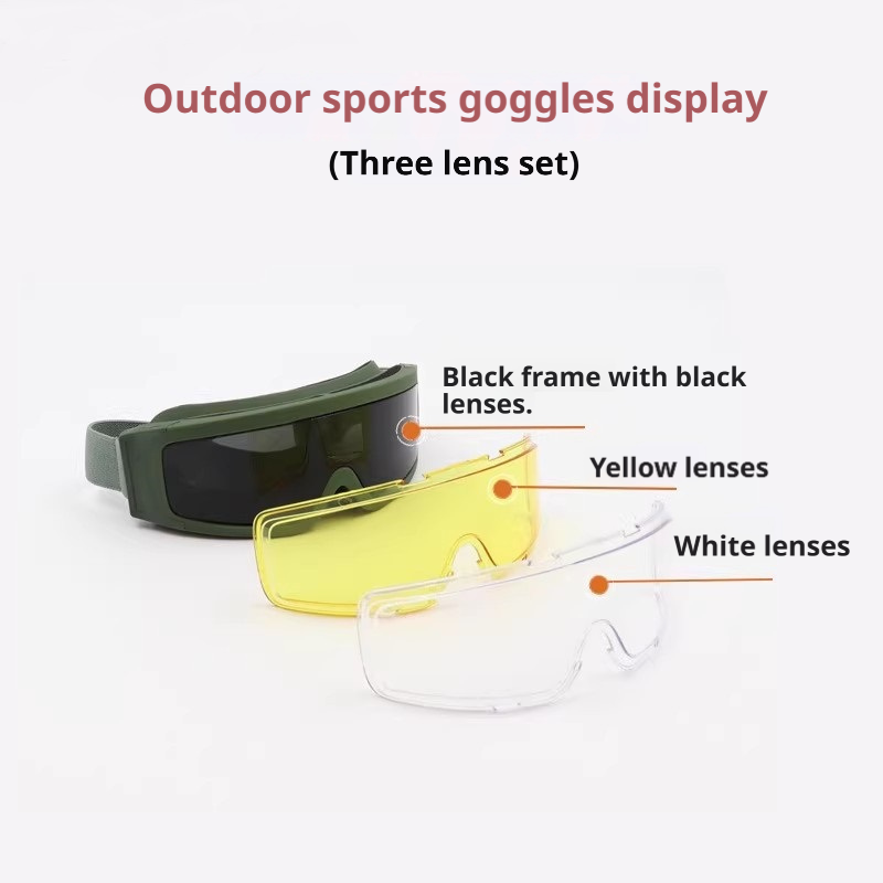 Tactical Helmet Goggles | PC Lens, UV Protection, FAST Compatible