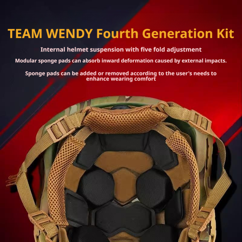 FAST SF NIJ IIIA UHMW-PE Ballistic Helmet | Multicam | Team Wendy 4th Gen
