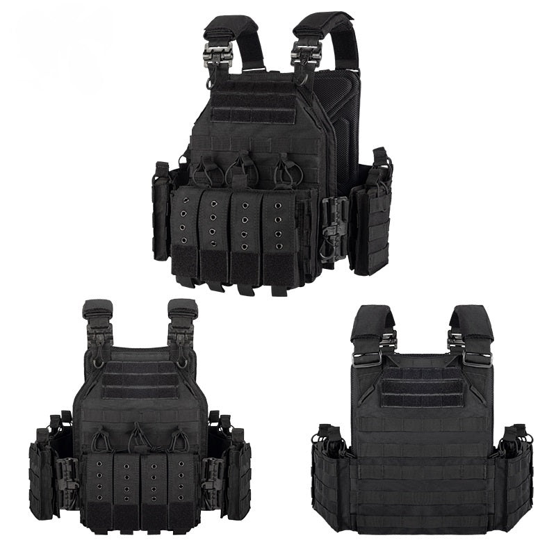 Quick-Release Tactical Vest | 1000D Nylon Modular Plate Carrier – 9 Colors