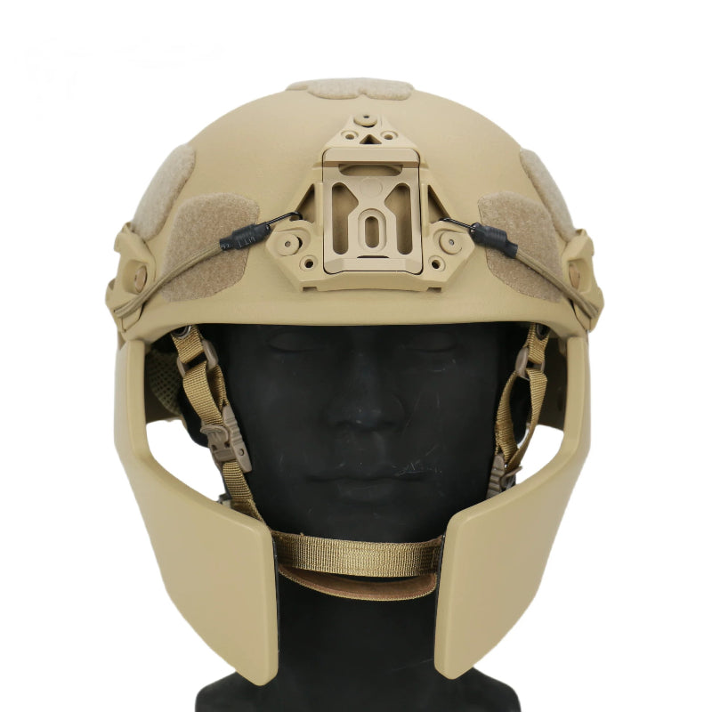 Air Frame Ballistic Helmet Set | NIJ IIIA Aramid with Full Face Shield