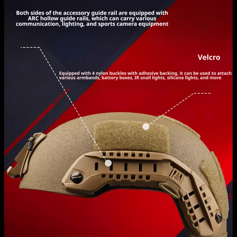 USMC ECH High-Cut NIJ IIIA Aramid Ballistic Helmet |Team Wendy BOA Suspension