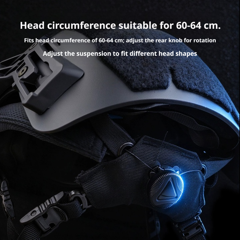 Rear adjustment dial on Wendy 3.0 tactical helmet for 60–64cm head circumference