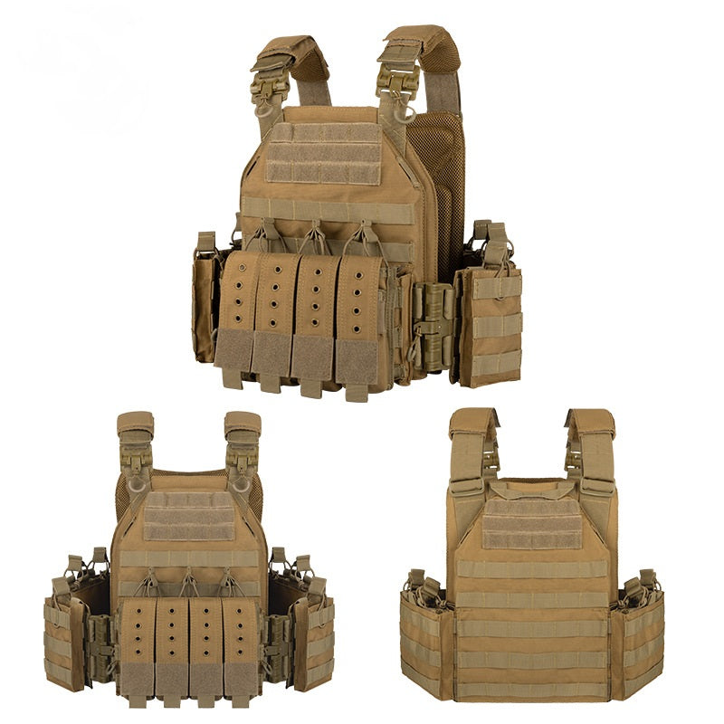 Quick-Release Tactical Vest | 1000D Nylon Modular Plate Carrier – 9 Colors