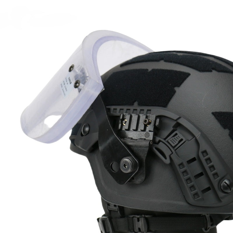 NIJ IIIA Ballistic Face Shield | PC+PMMA | MICH/FAST & PASGT Rail Mount