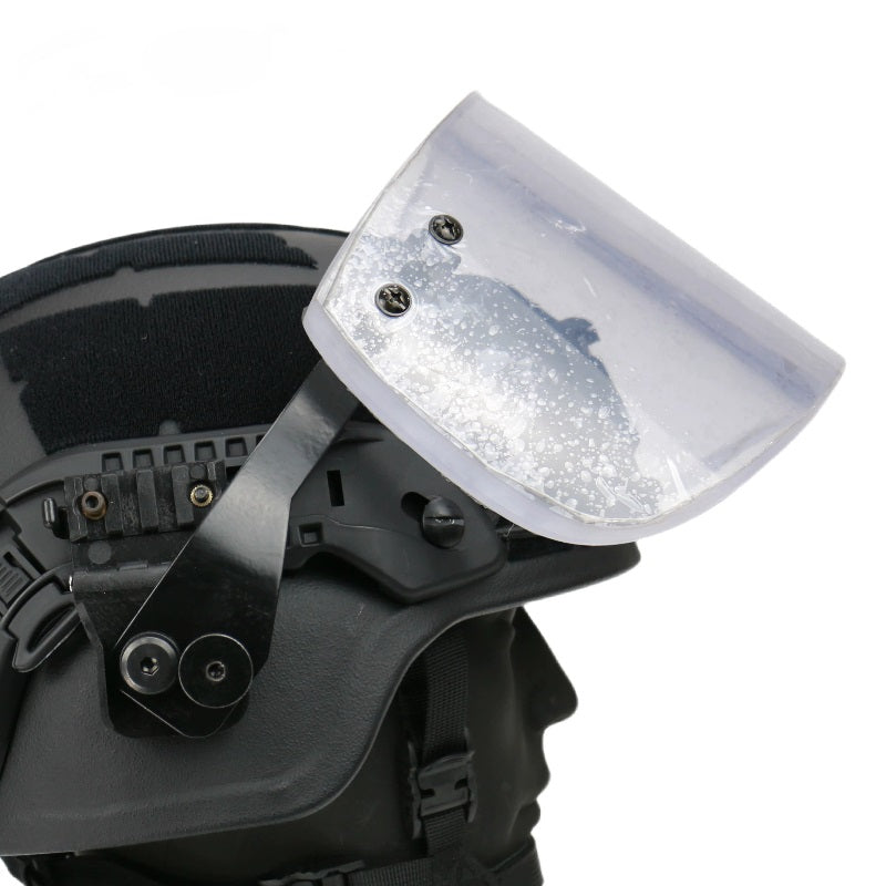 NIJ IIIA Ballistic Face Shield | PC+PMMA | MICH/FAST & PASGT Rail Mount