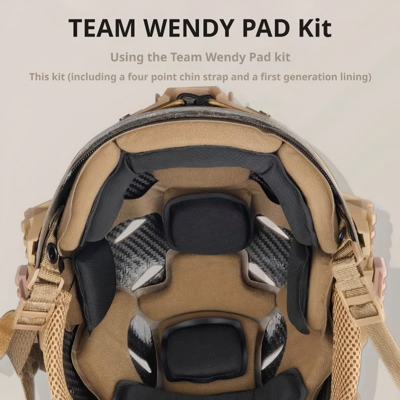 WENDY CARBON RAIL 3.0 Carbon Fiber Tactical Helmet | Airborne Training