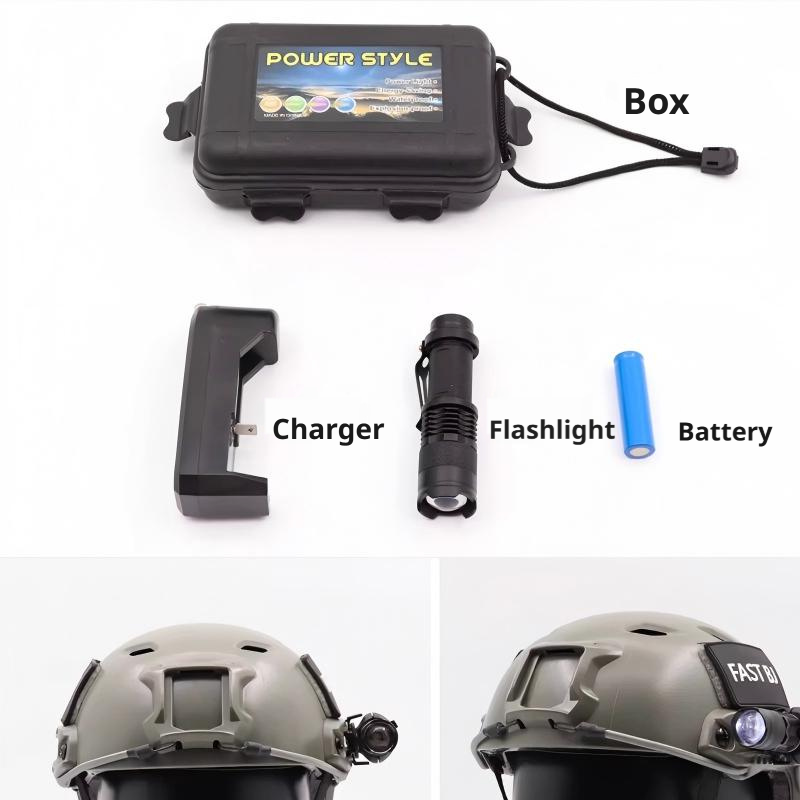 Tactical Helmet Flashlight & Rail Mount Kit | 20mm / 24mm