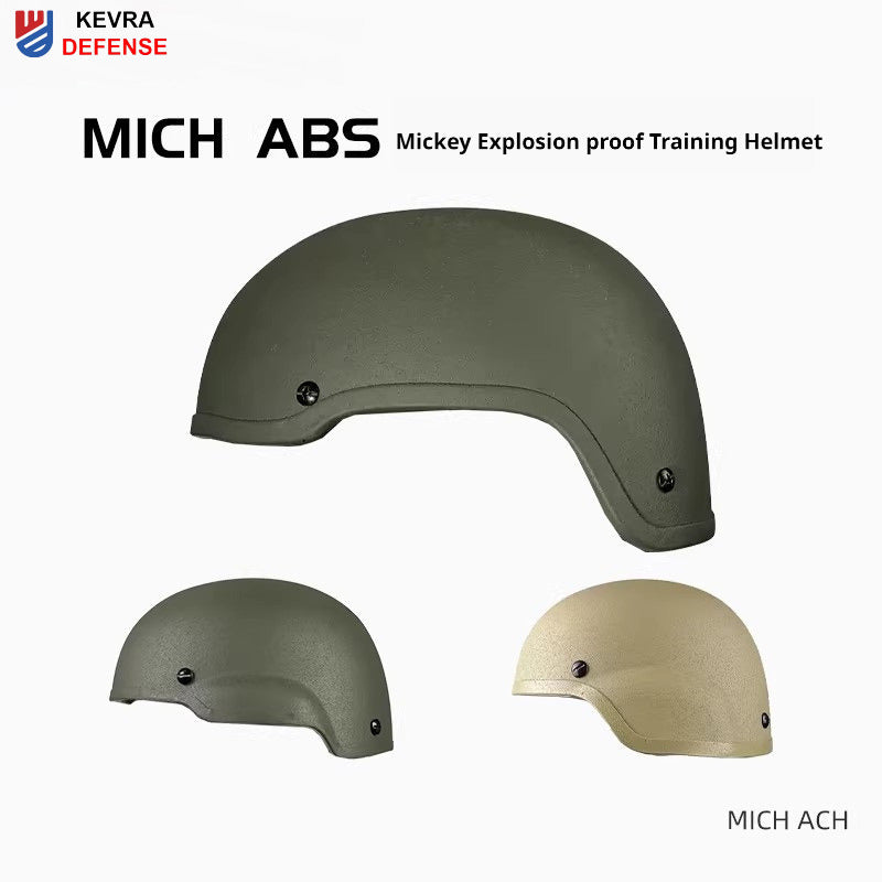 MICH2001 Tactical Helmet - ABS High-Cut Thickened Anti-Riot Training Helmet for Field & Airsoft CS