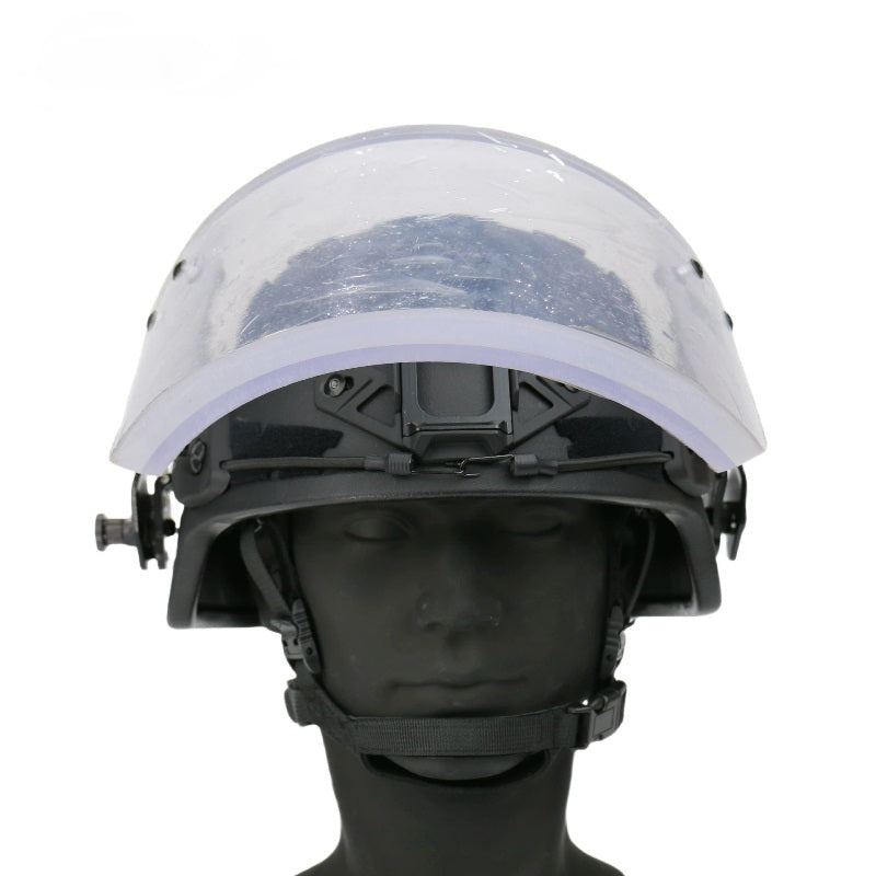 NIJ IIIA Ballistic Face Shield | PC+PMMA | MICH/FAST & PASGT Rail Mount
