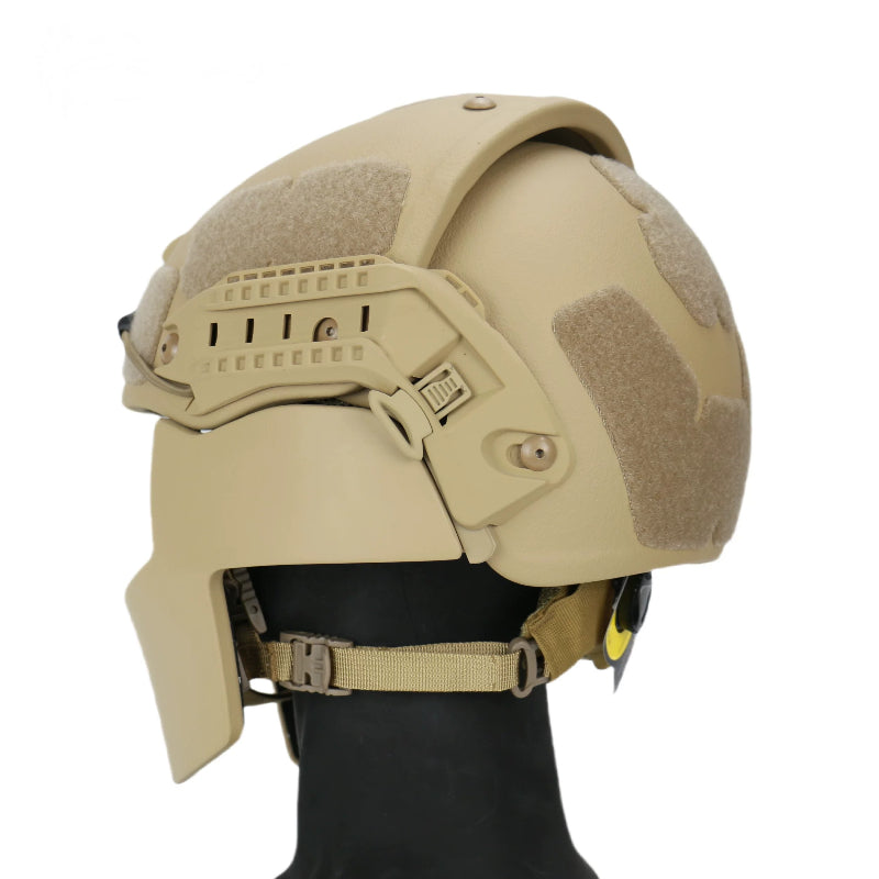 Air Frame Ballistic Helmet Set | NIJ IIIA Aramid with Full Face Shield
