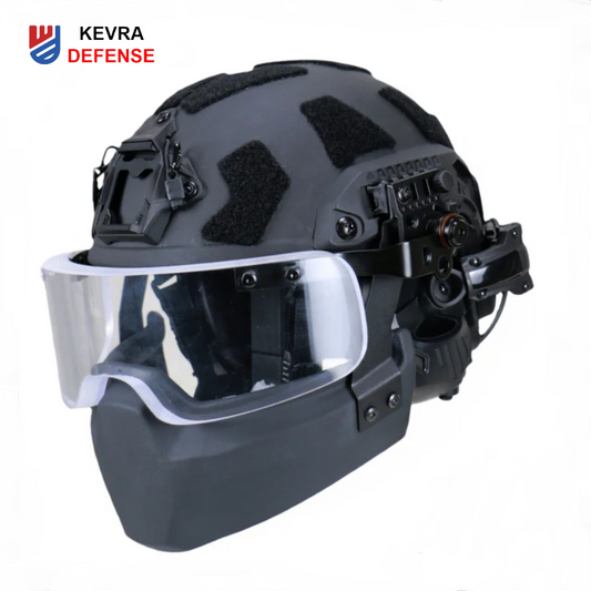 FAST SF Ballistic Helmet Set | NIJ IIIA Aramid with Visor & Jaw Guard