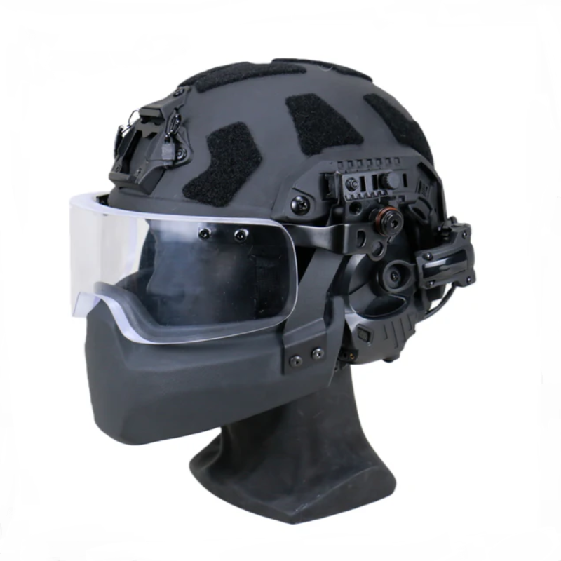 FAST SF Ballistic Helmet Set | NIJ IIIA Aramid with Visor & Jaw Guard