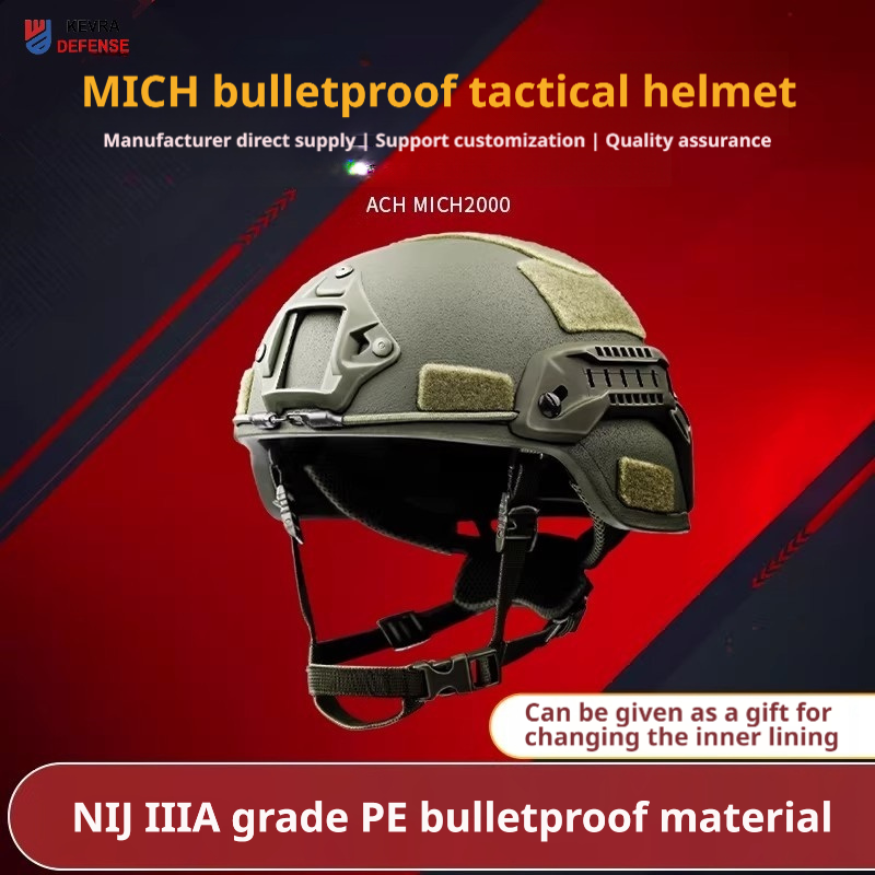 MICH2000 Ballistic Helmet – NIJ IIIA UHMW-PE, Wendy Suspension, 5 Colors, Military & Law Enforcement \| Kevra Defense