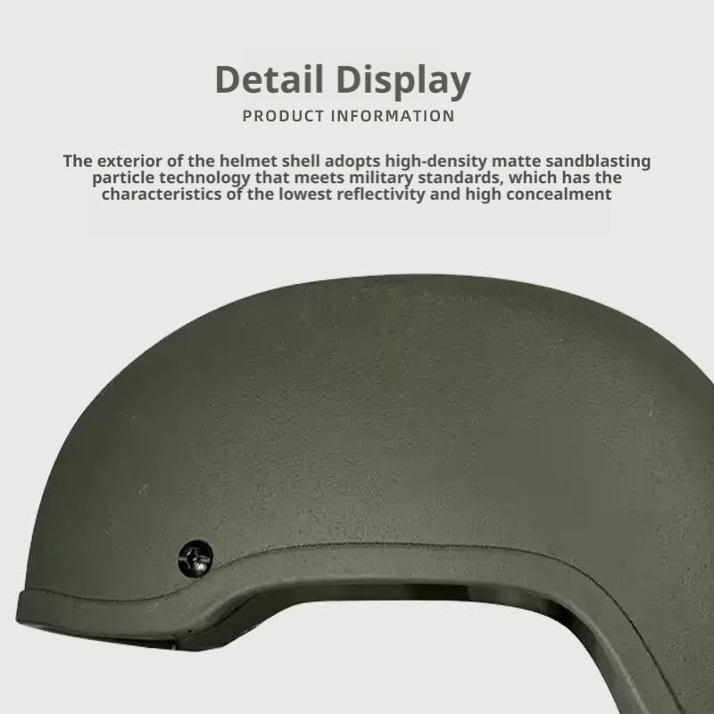 MICH2001 Tactical Helmet - ABS High-Cut Thickened Anti-Riot Training Helmet for Field & Airsoft CS