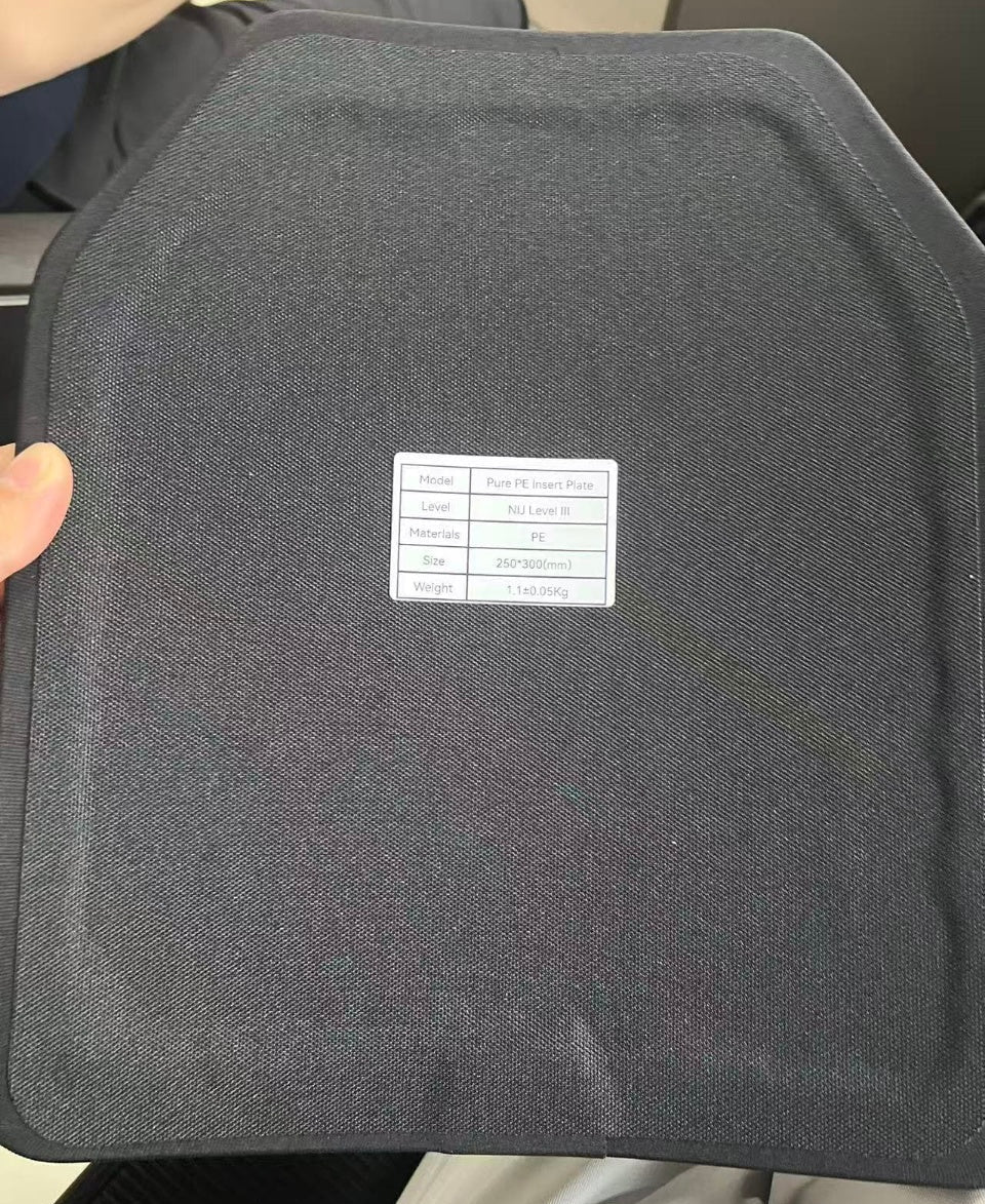 NIJ IV Ceramic Ballistic Plate | Alumina + UHMWPE, 250×300mm