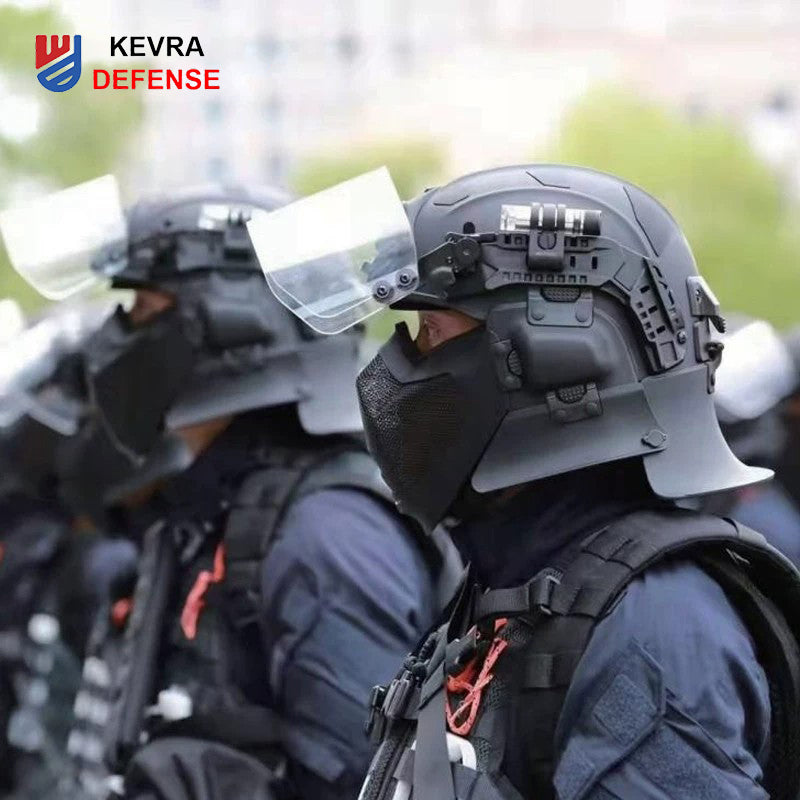 Riot Control Helmet | Tactical Security Helmet with Visor & Face Shield