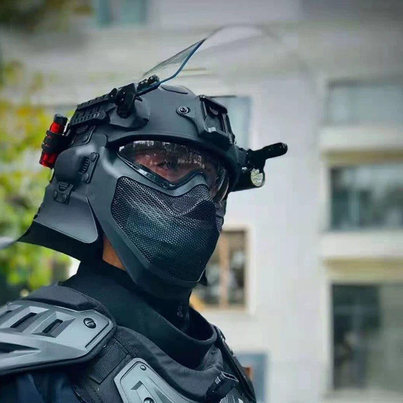 Riot Control Helmet | Tactical Security Helmet with Visor & Face Shield