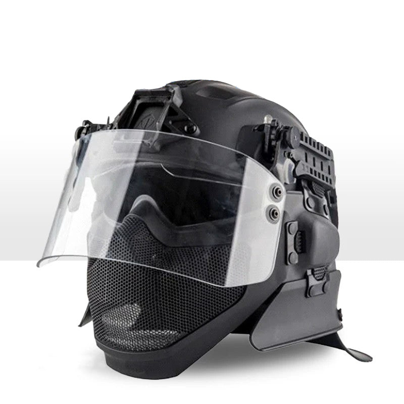 Riot Control Helmet | Tactical Security Helmet with Visor & Face Shield