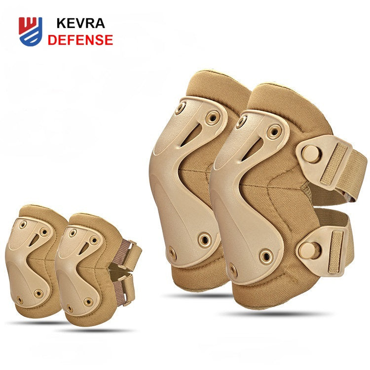 Tactical Knee & Elbow Pad Set | 4-Piece TPU Shell Impact Protection