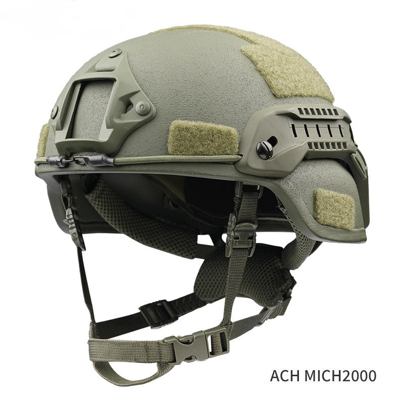 MICH2000 Ballistic Helmet – Military Green, NIJ IIIA UHMW-PE, Wendy suspension \| Kevra Defense