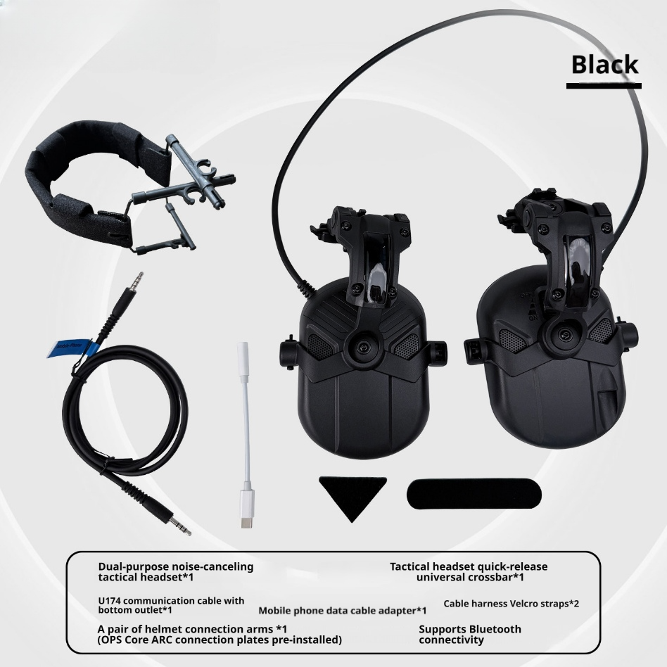 Tactical Ambient Sound Pickup Headset | 5th-Gen Chip | NRR 21dB Noise Reduction