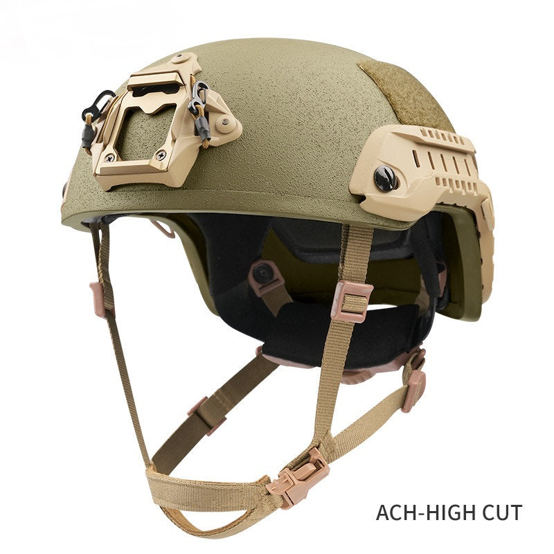 ACH High-Cut NIJ IIIA Aramid Ballistic Helmet | OPS NVG, ARC Rail