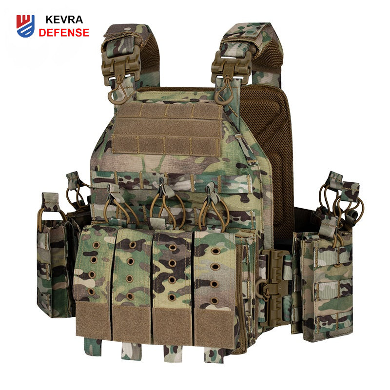 Quick-Release Tactical Vest | 1000D Nylon Modular Plate Carrier – 9 Colors