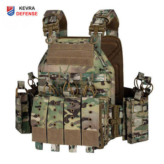 Quick-Release Tactical Vest | 1000D Nylon Modular Plate Carrier – 9 Colors