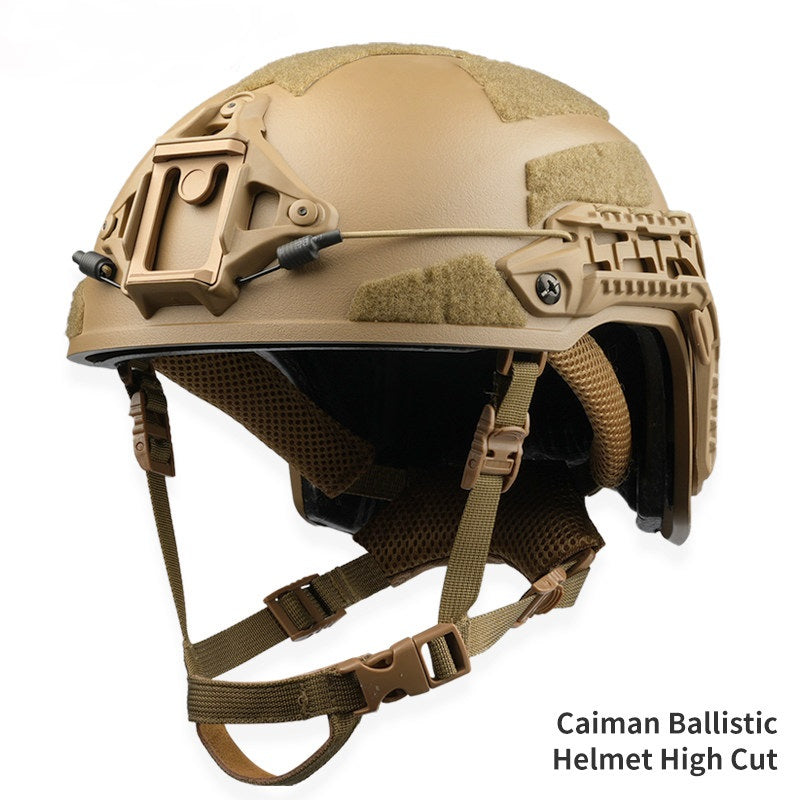 Caiman ABS Anti-Riot Tactical Helmet - High-Cut Version for Tactical Gear & Airsoft Games