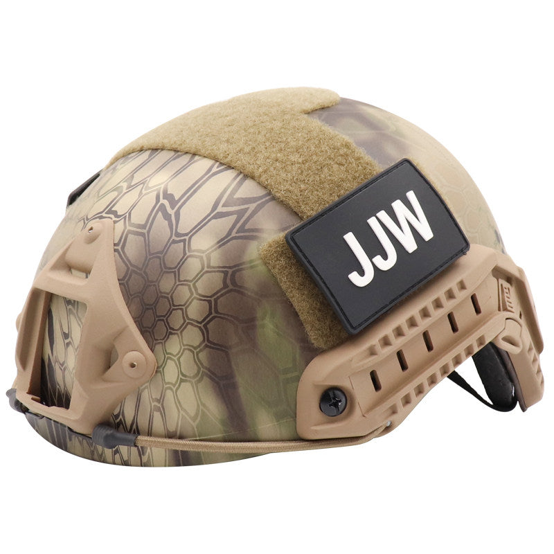 FAST MH Camo Outdoor Helmet - ABS Tactical Helmet with Simple Goggle Version
