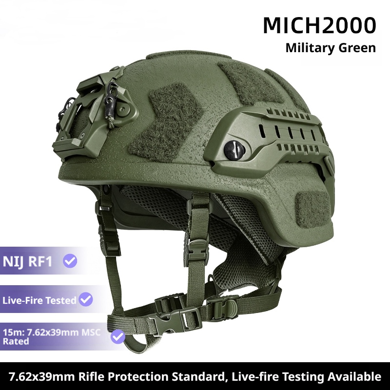 RF1 Anti-AK47 Ballistic Helmet | UHMW-PE | MICH 2000 / 2001 / 2002 & FAST