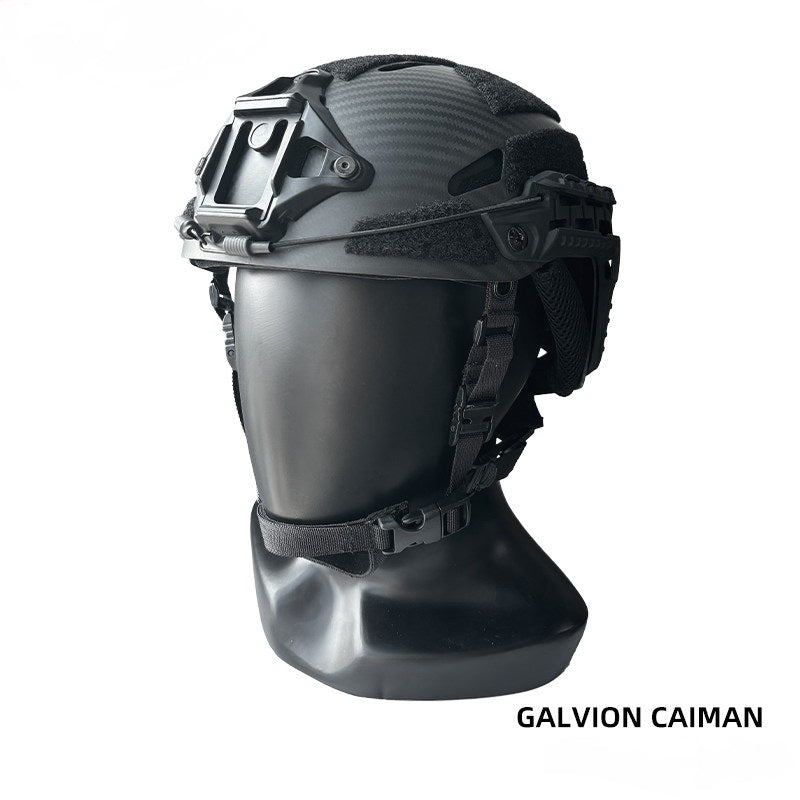 Caiman Carbon Fiber Tactical Helmet - Lightweight Breathable Anti-Impact Helmet for Training & Cycling