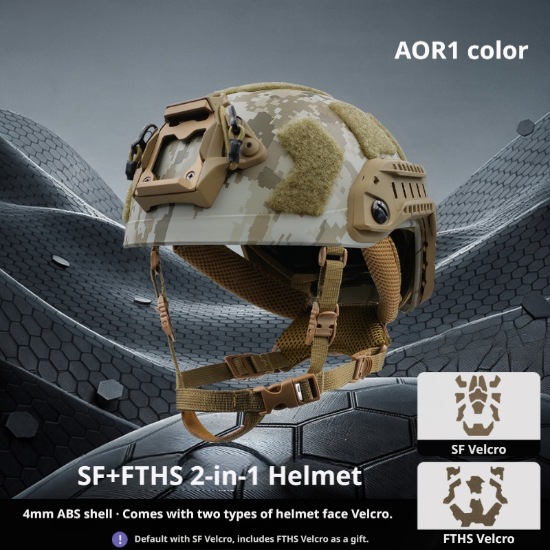 FAST SF + FTHS 2-in-1 ABS Airsoft Tactical Helmet | Ultra-High-Cut