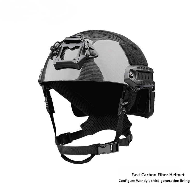 FAST Lightweight Carbon Fiber Helmet, Wendy Liner Suspension for Skiing & Cycling Protection