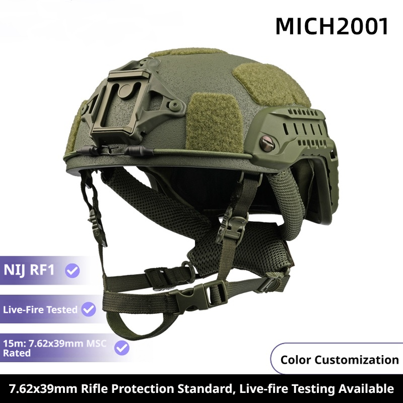 RF1 Anti-AK47 Ballistic Helmet | UHMW-PE | MICH 2000 / 2001 / 2002 & FAST