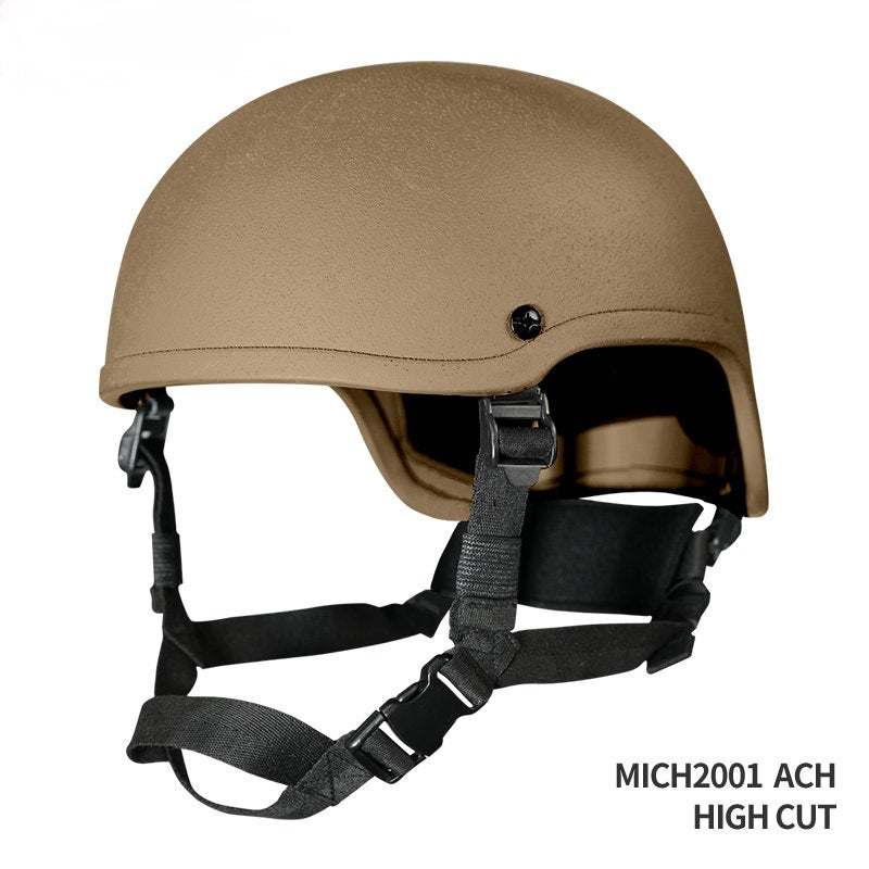 MICH2001 Tactical Helmet - ABS High-Cut Thickened Anti-Riot Training Helmet for Field & Airsoft CS