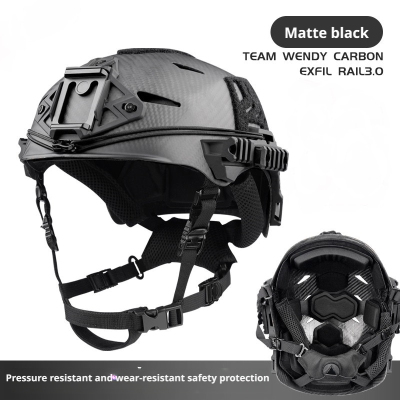 WENDY CARBON RAIL 3.0 Carbon Fiber Tactical Helmet | Airborne Training
