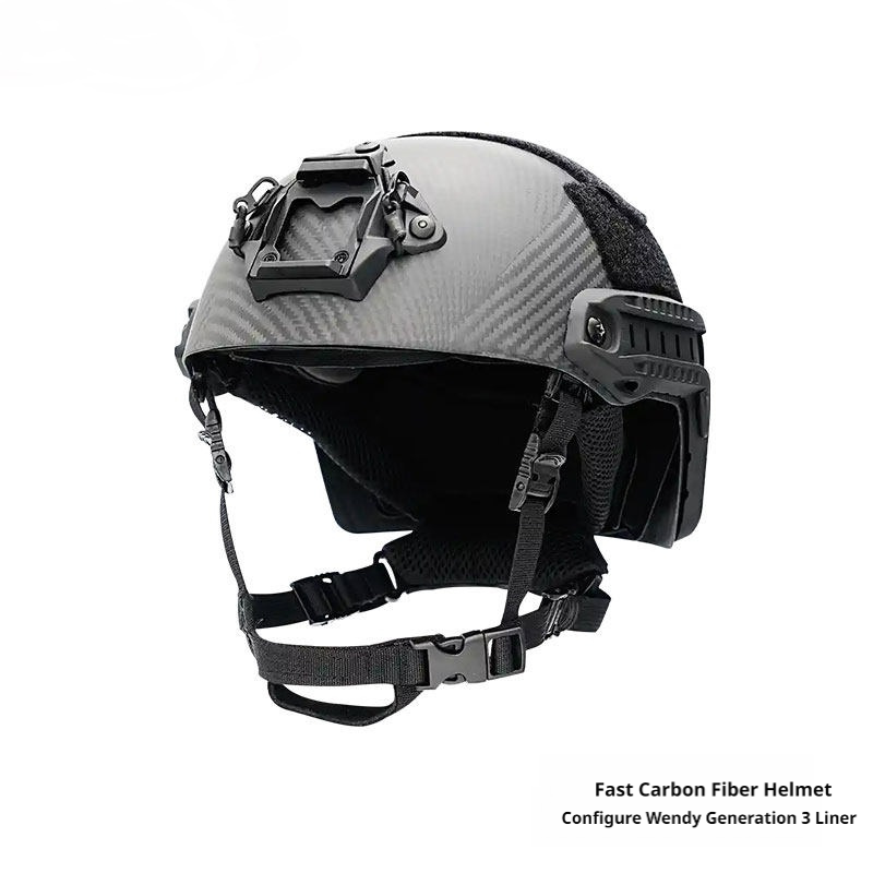 FAST Lightweight Carbon Fiber Helmet, Wendy Liner Suspension for Skiing & Cycling Protection