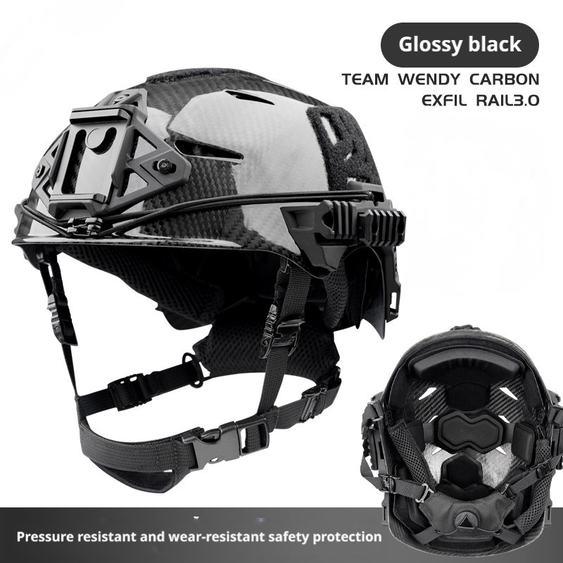 WENDY CARBON RAIL 3.0 Carbon Fiber Tactical Helmet | Airborne Training